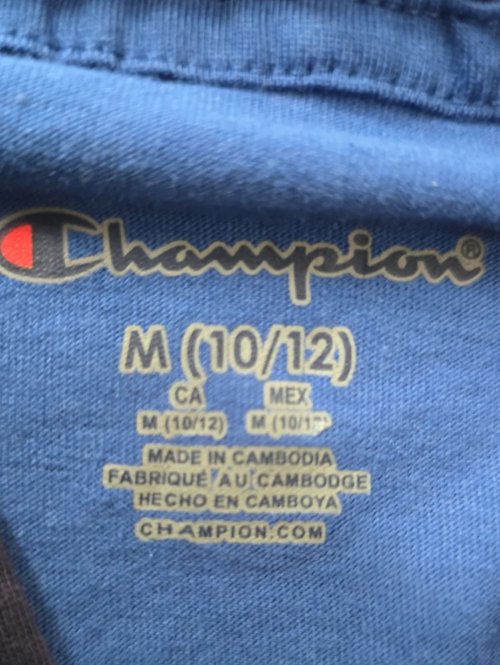 CHAMPION SIGNATURE BOYS BLUE LONG SLEEVES HOODED TEE-SHIRT & JOGGERS SIZE MEDIUM
